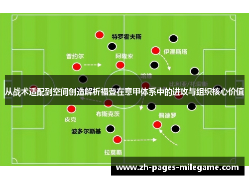从战术适配到空间创造解析福登在意甲体系中的进攻与组织核心价值